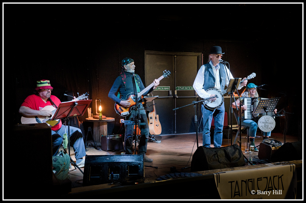 The Cardboard Box Thieves are a folk group from Builth Wells. They originally formed to play Welsh folk tunes. However all the songs they now perform are original.