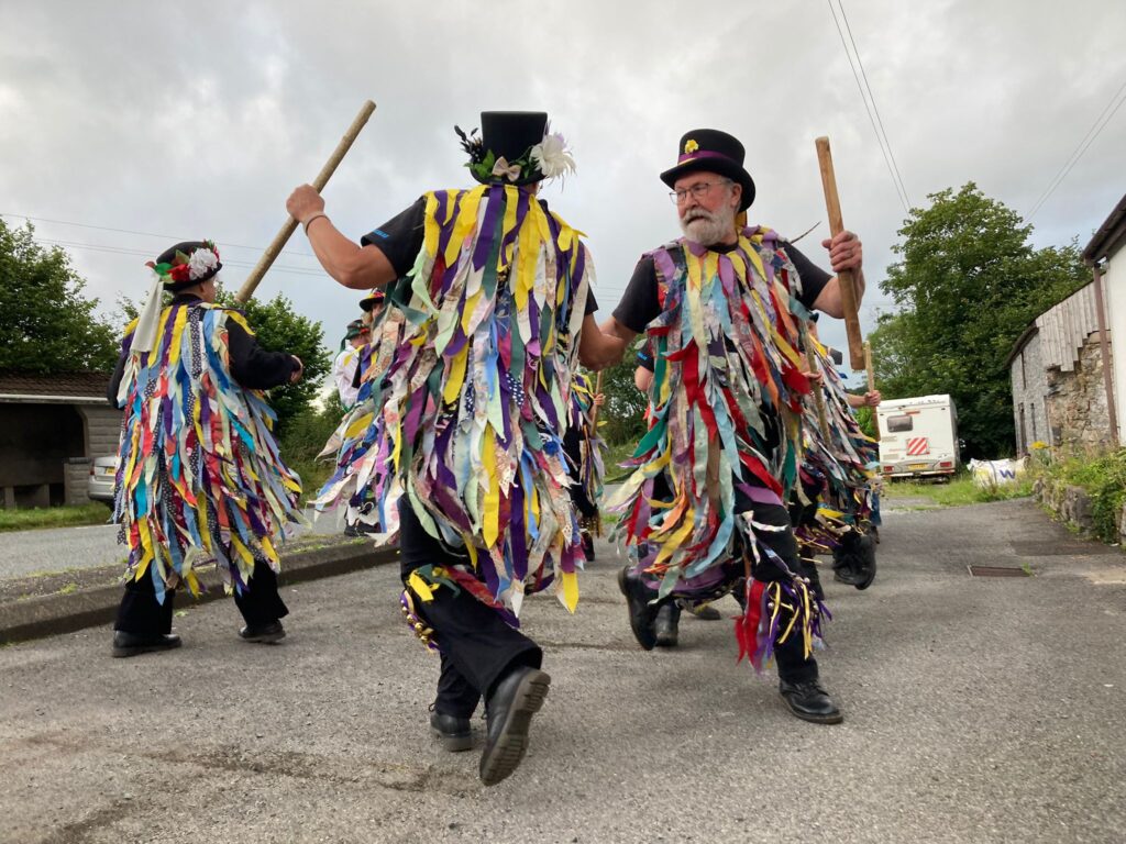 Carreg las are a Border Morris dance side based in Abergwili, near Carmarthen. Border Morris is a type of dance originally from the Welsh/English border.