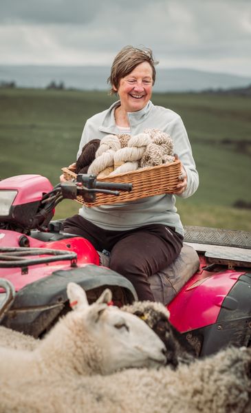 At Pen-y-Lan and Cae Du fibre flocks we grow the best quality fibre we can for felt makers and spinners.